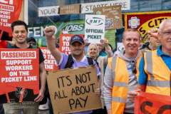 RMT strike, Leeds. 27.07.2022
