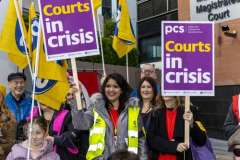Manchester Magistrates Court strike. 24.10.2022