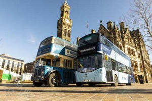 New buses photo opp in Bradford. 01.03.2022