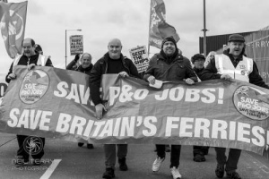 P&O Ferries demo. Hull. 05.04.2022