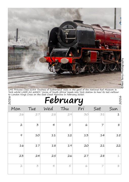 Steam Train Calendar 2026 - Image 3