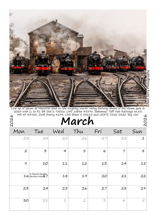 Steam Train Calendar 2026 - Image 4