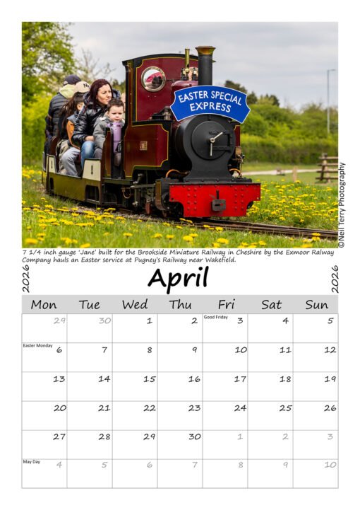 Steam Train Calendar 2026 - Image 5