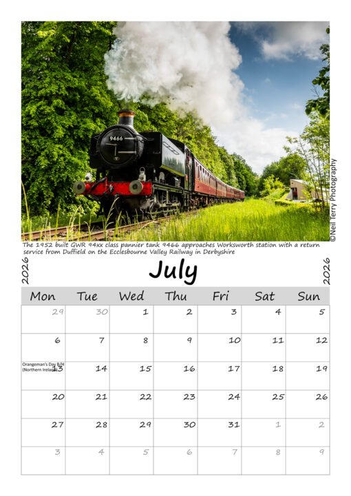 Steam Train Calendar 2026 - Image 8