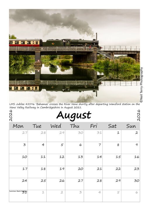 Steam Train Calendar 2026 - Image 9