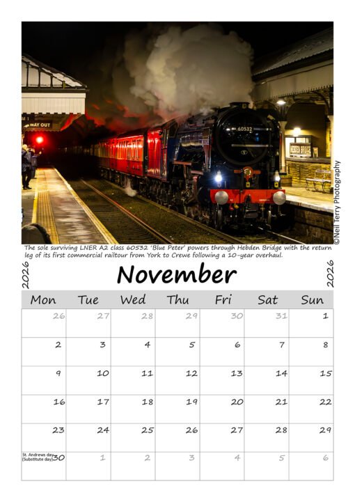 Steam Train Calendar 2026 - Image 12