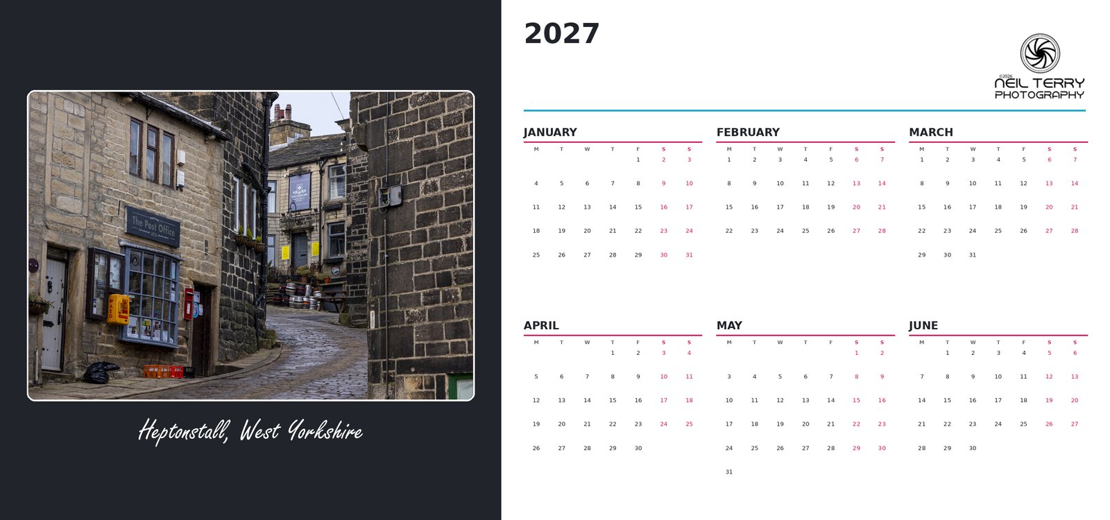 2027 Desktop Calendar - Image 2
